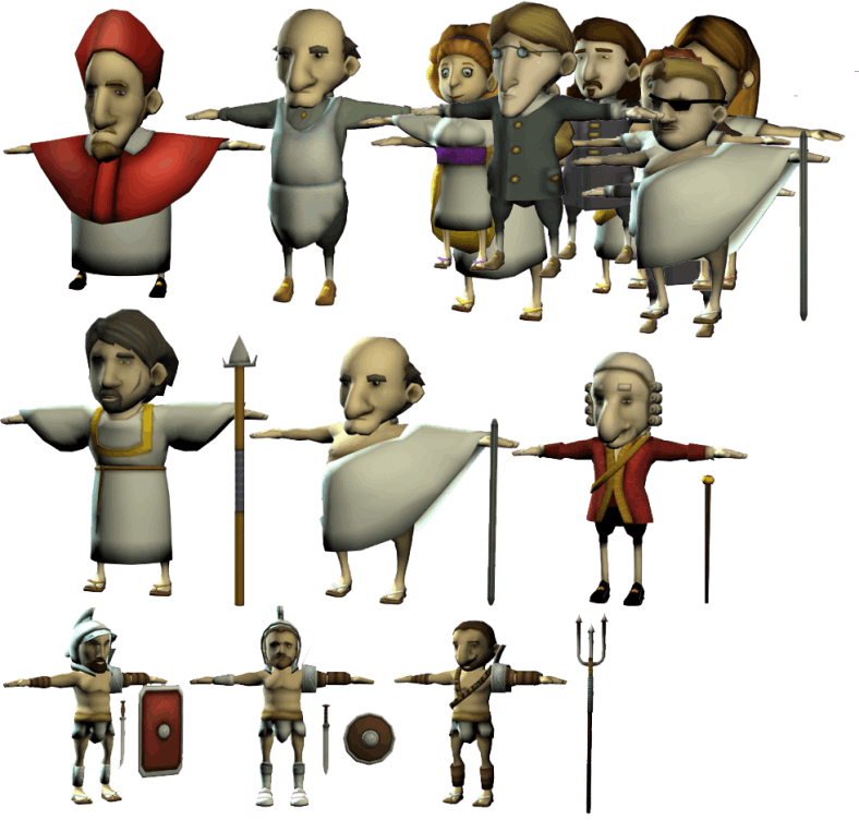 historical characters for a game based on ancient Rome